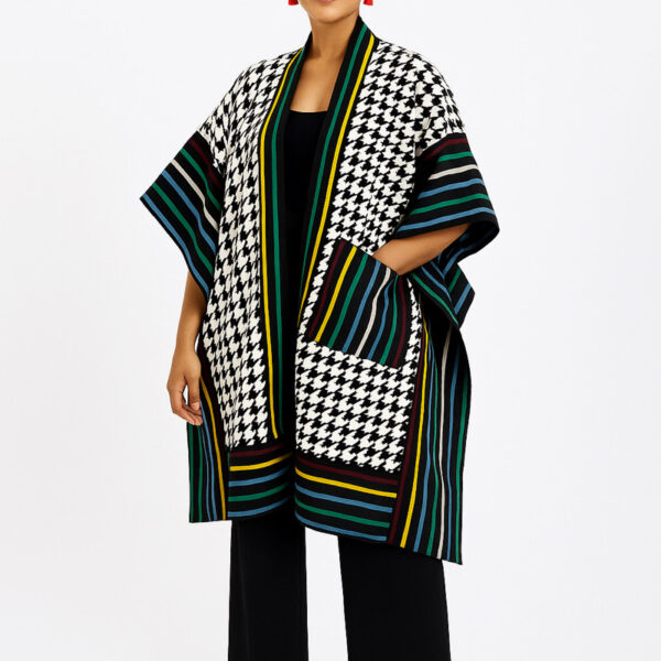 Àdùké Houndstooth Kimono